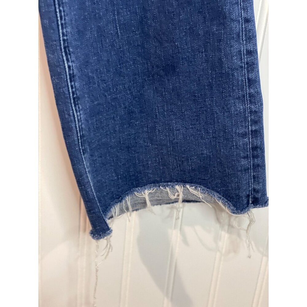 Hatlev Womens Blue Denim Jeans Size 28 With Frayed Hem & Front Pockets - Picture 5 of 11